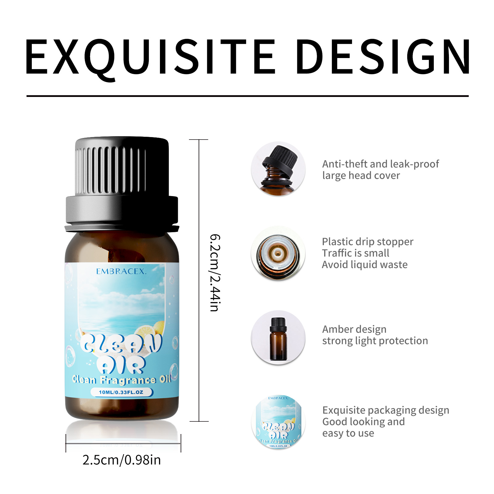 10ml Clean Air Essential Oil L - огляд і ціна Perfume Fragrance Essence