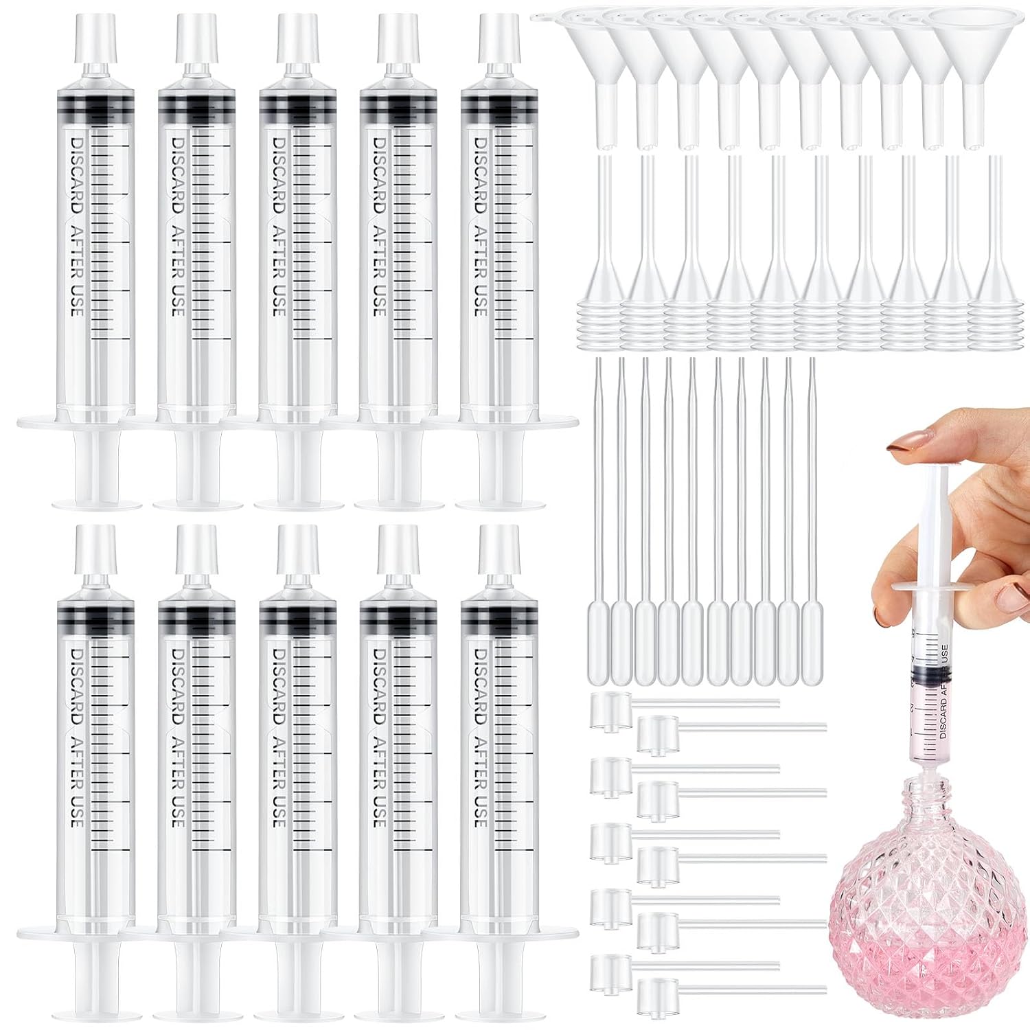25/50PCS  perfume refill pump  - огляд і ціна Perfume Fragrance Ingredients