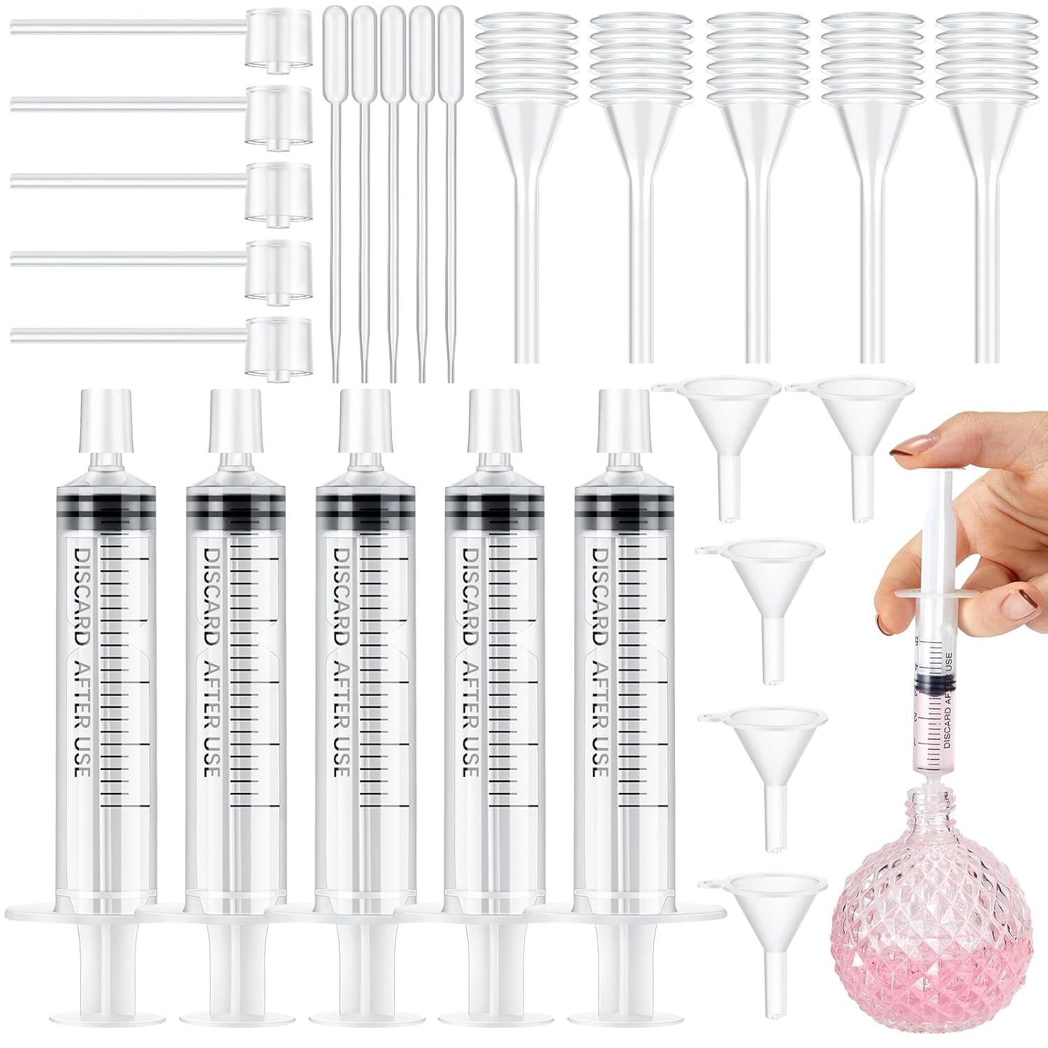 25/50PCS  perfume refill pump  - огляд і ціна Perfume Fragrance Ingredients