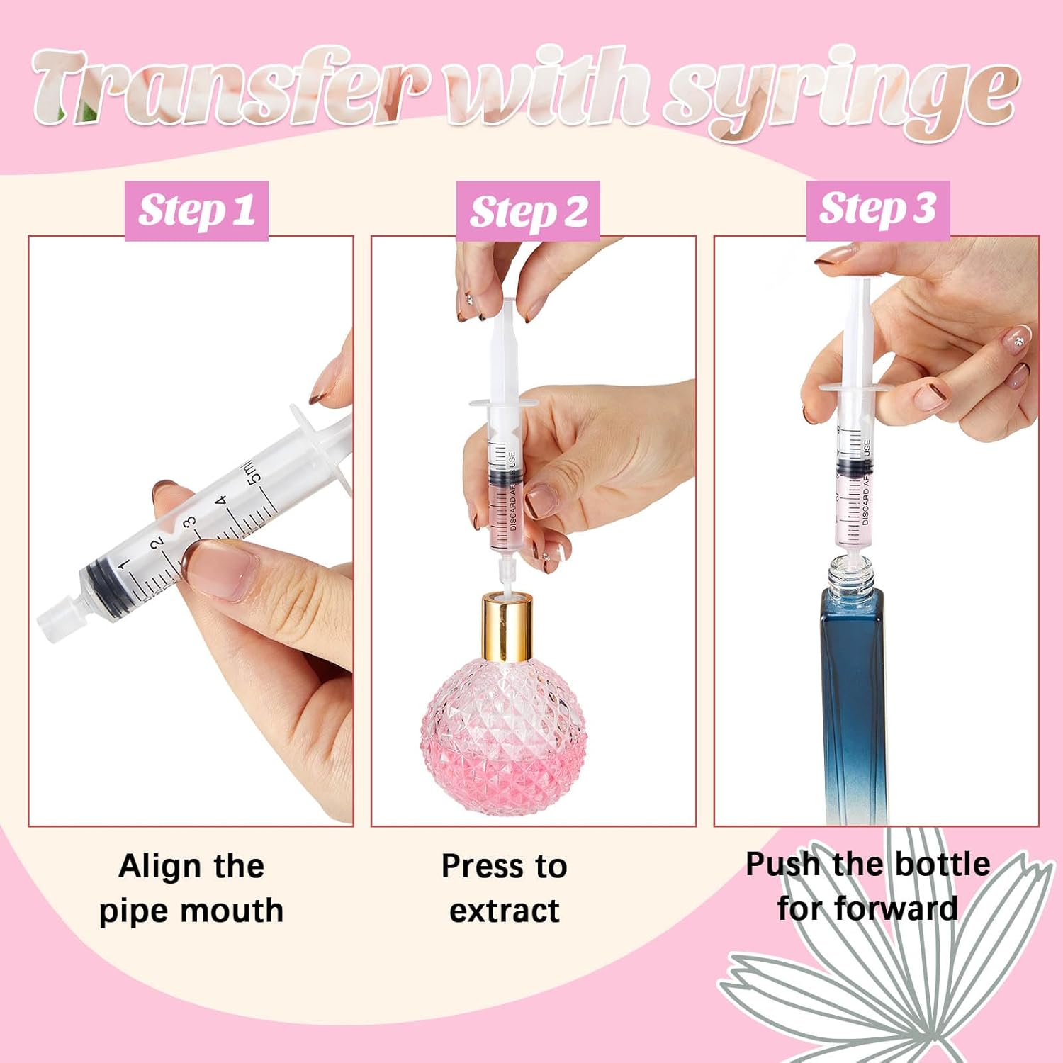 25/50PCS  perfume refill pump  - огляд і ціна Perfume Fragrance Ingredients
