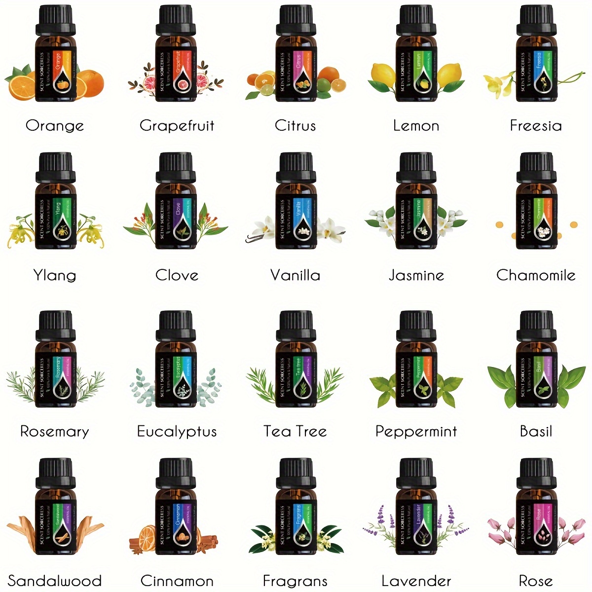 20pcs/set Black Classic Essent - огляд і ціна Perfume Fragrance Essence
